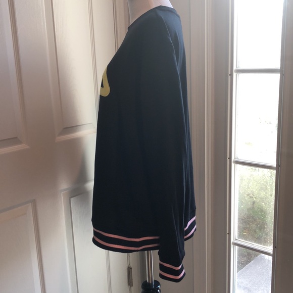 Fila Black Pastel Logo Crewneck Sweatshirt size XL - Picture 4 of 12